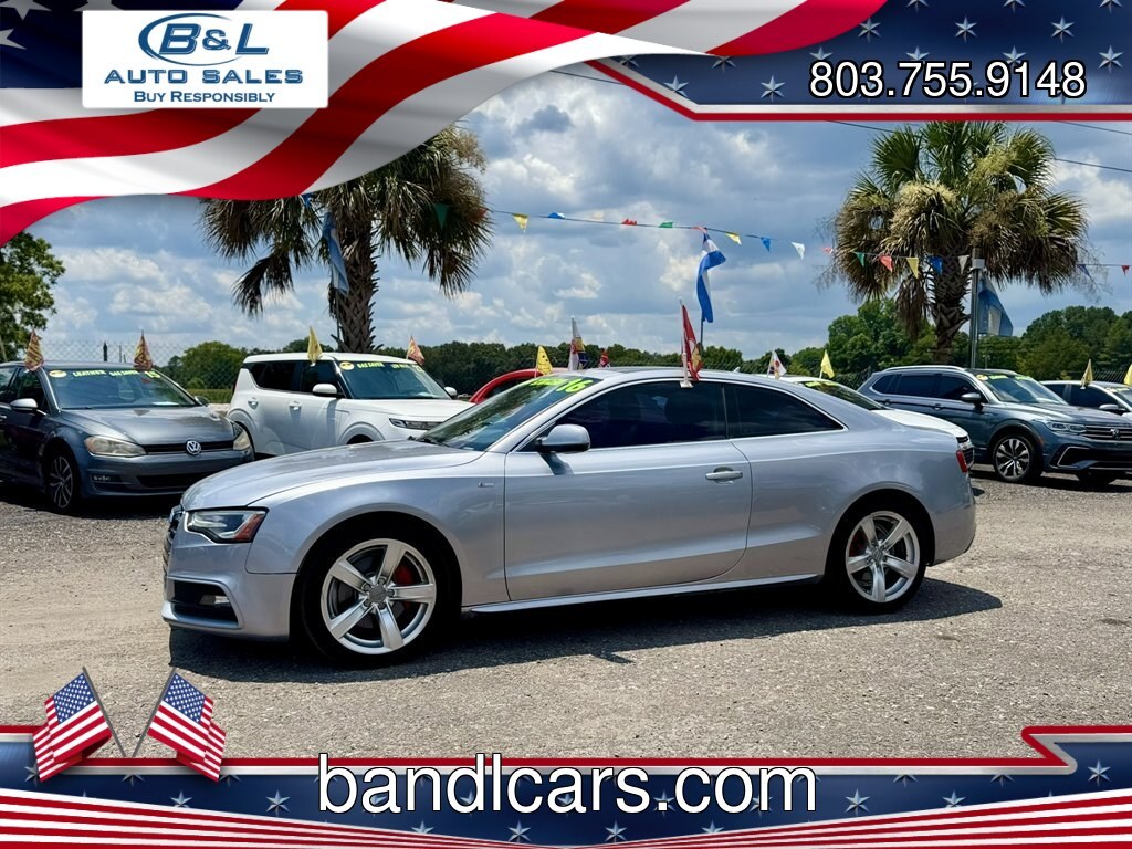 2016 Grey /Black Audi A5 (WAUM2AFR9GA) with an 2.0l I-4 DI Dohc Flex T/C engine, Automatic transmission, located at 745 East Steele Rd., West Columbia, SC, 29170, (803) 755-9148, 33.927212, -81.148483- Photo#0