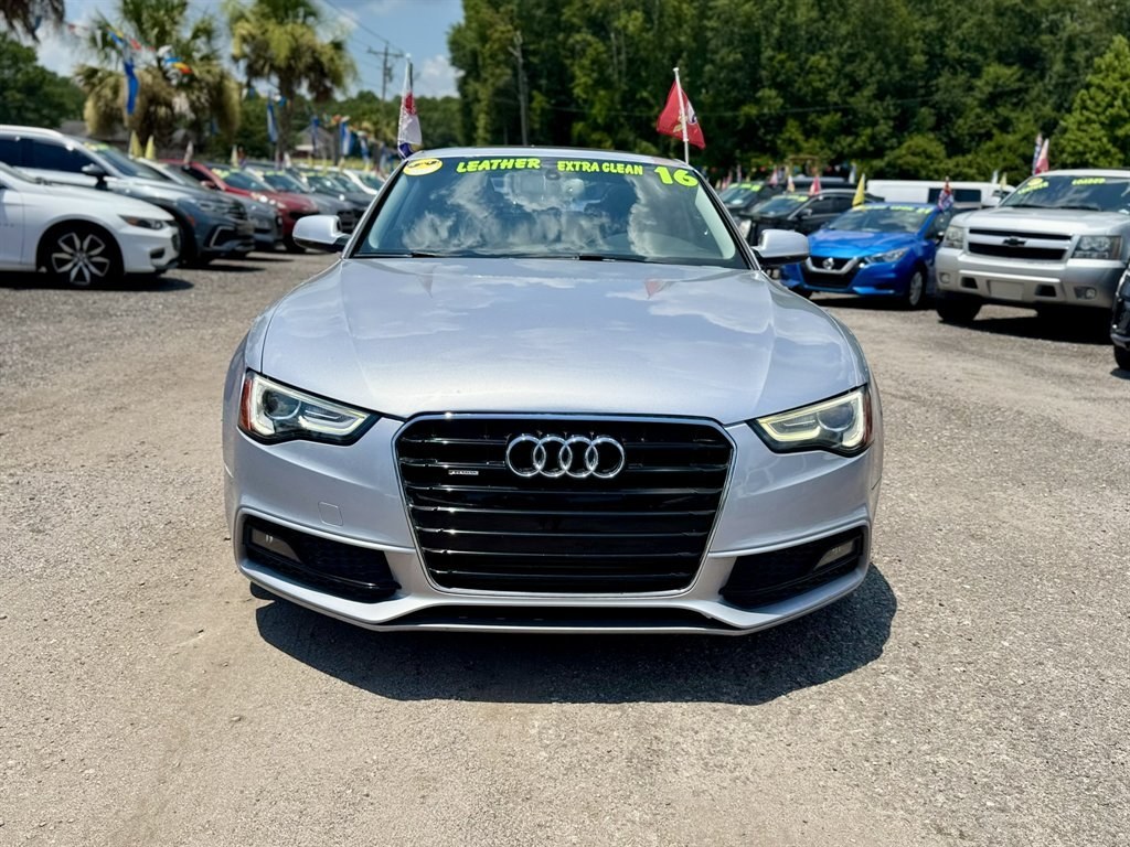 2016 Grey /Black Audi A5 (WAUM2AFR9GA) with an 2.0l I-4 DI Dohc Flex T/C engine, Automatic transmission, located at 745 East Steele Rd., West Columbia, SC, 29170, (803) 755-9148, 33.927212, -81.148483- Photo#1