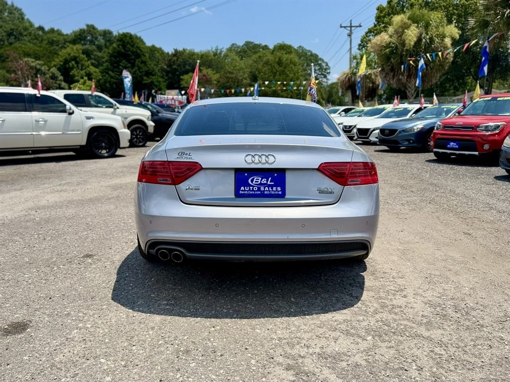 2016 Grey /Black Audi A5 (WAUM2AFR9GA) with an 2.0l I-4 DI Dohc Flex T/C engine, Automatic transmission, located at 745 East Steele Rd., West Columbia, SC, 29170, (803) 755-9148, 33.927212, -81.148483- Photo#4