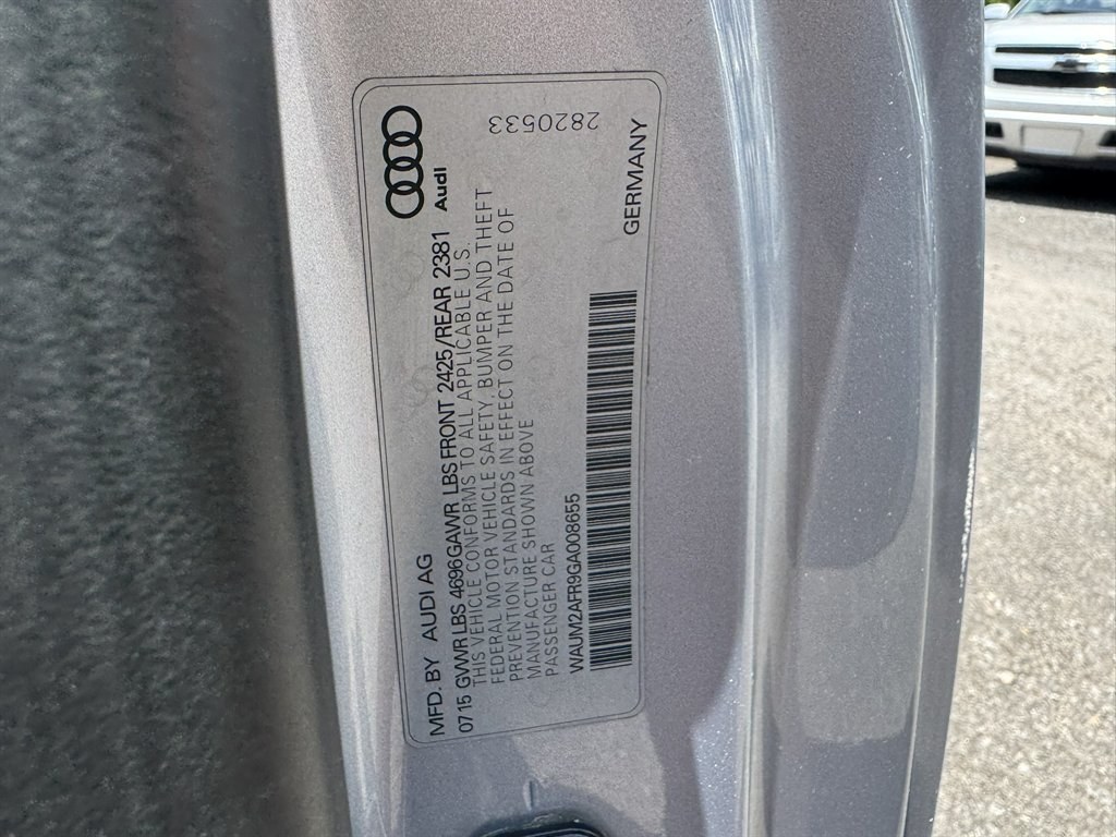 2016 Grey /Black Audi A5 (WAUM2AFR9GA) with an 2.0l I-4 DI Dohc Flex T/C engine, Automatic transmission, located at 745 East Steele Rd., West Columbia, SC, 29170, (803) 755-9148, 33.927212, -81.148483- Photo#32
