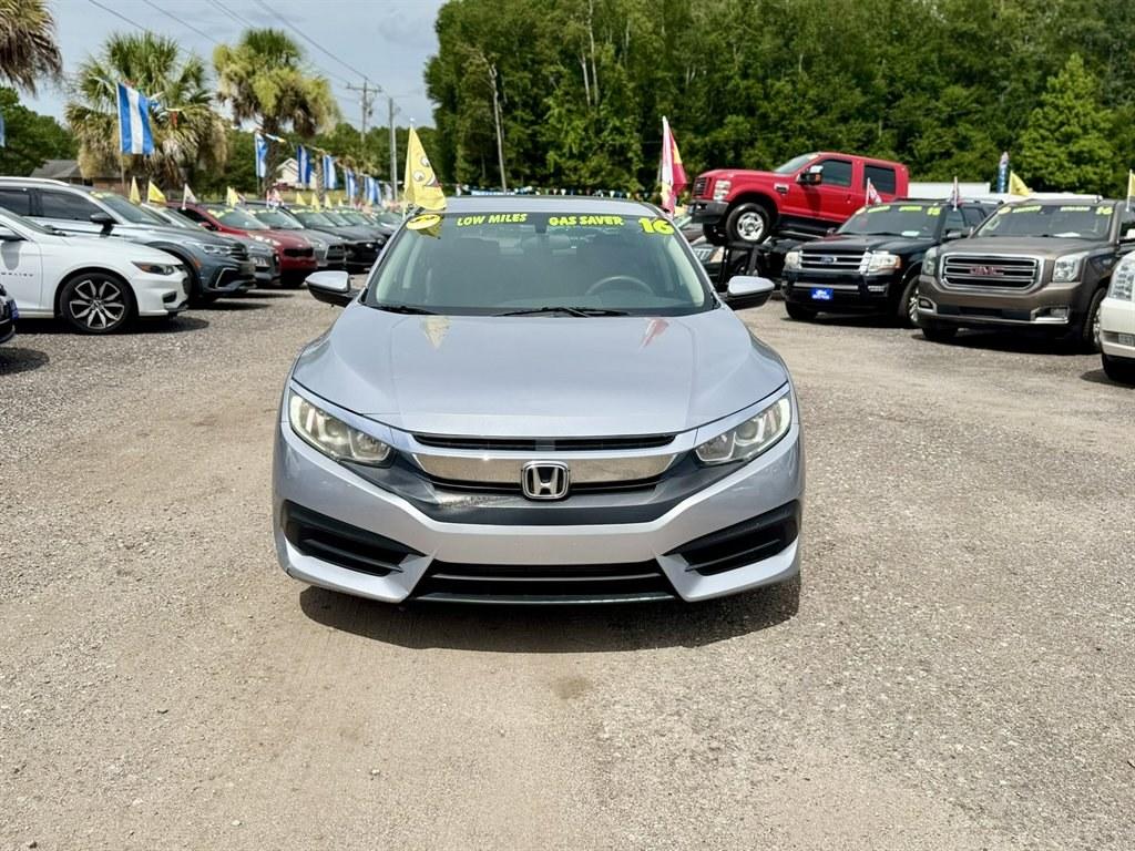 2016 Silver /Black Honda Civic (2HGFC2F50GH) with an 2.0l I-4 MPI Dohc 2.0l engine, Automatic transmission, located at 745 East Steele Rd., West Columbia, SC, 29170, (803) 755-9148, 33.927212, -81.148483- Photo#1