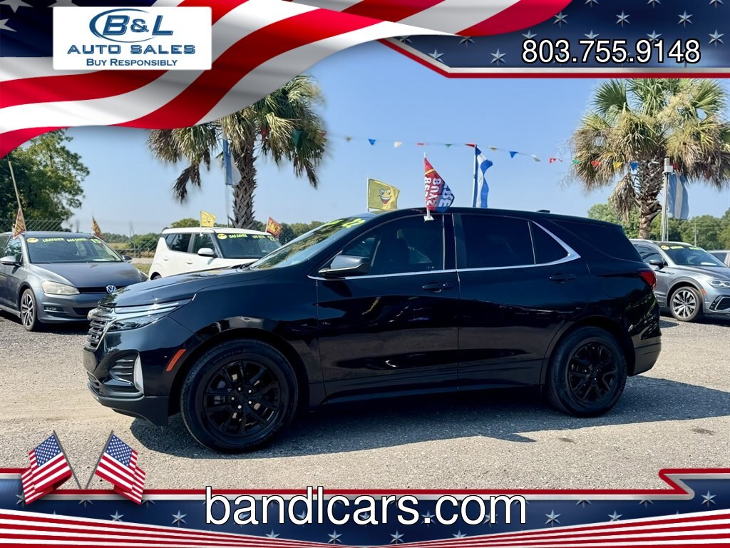 2022 Black /Black Chevrolet Equinox (3GNAXKEV7NL) with an 1.5l I-4 DI Dohc T/C 1.5l engine, Automatic transmission, located at 745 East Steele Rd., West Columbia, SC, 29170, (803) 755-9148, 33.927212, -81.148483- Photo#0