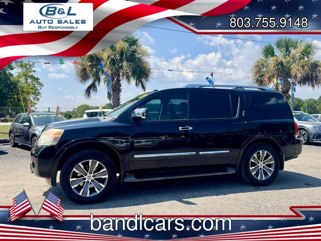 2015 Black /Black Nissan Armada (5N1BA0NC6FN) with an 5.6l V8 MPI Dohc Flex 5.6 engine, Automatic transmission, located at 745 East Steele Rd., West Columbia, SC, 29170, (803) 755-9148, 33.927212, -81.148483- Photo#0