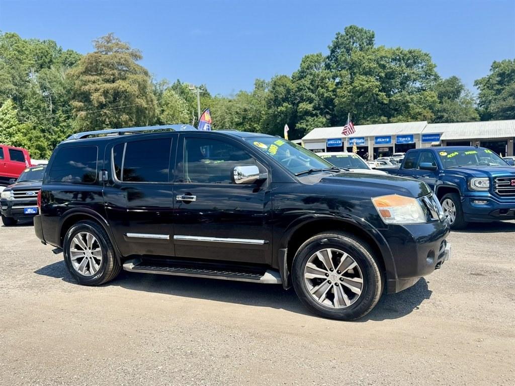 2015 Black /Black Nissan Armada (5N1BA0NC6FN) with an 5.6l V8 MPI Dohc Flex 5.6 engine, Automatic transmission, located at 745 East Steele Rd., West Columbia, SC, 29170, (803) 755-9148, 33.927212, -81.148483- Photo#2