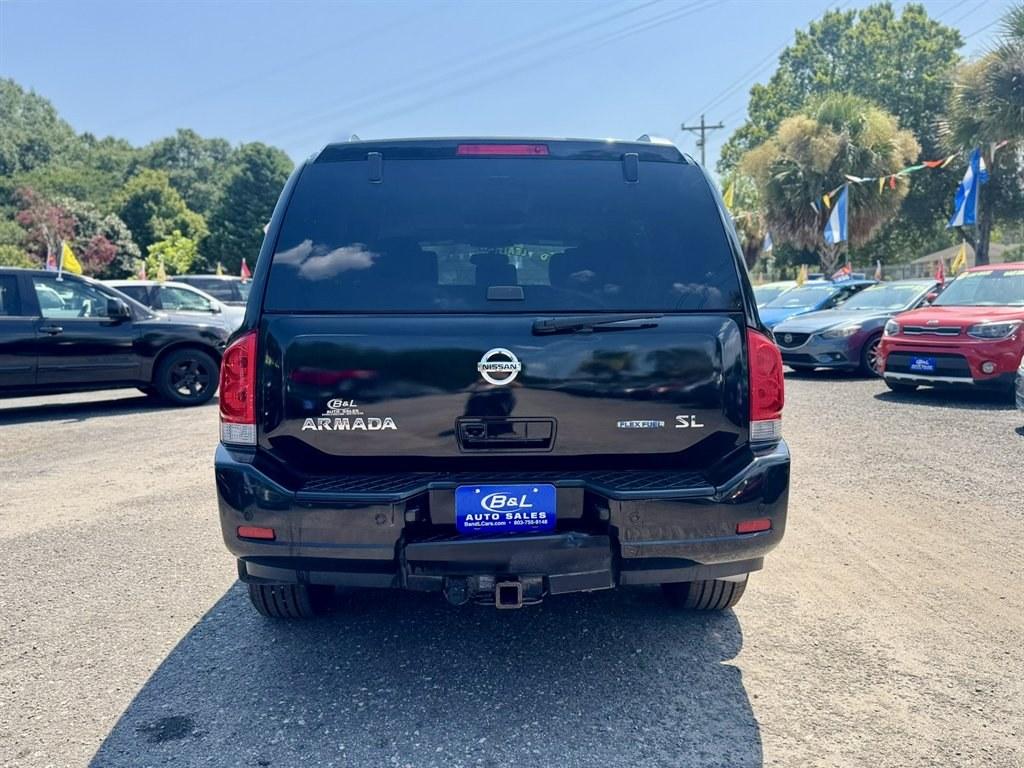 2015 Black /Black Nissan Armada (5N1BA0NC6FN) with an 5.6l V8 MPI Dohc Flex 5.6 engine, Automatic transmission, located at 745 East Steele Rd., West Columbia, SC, 29170, (803) 755-9148, 33.927212, -81.148483- Photo#4