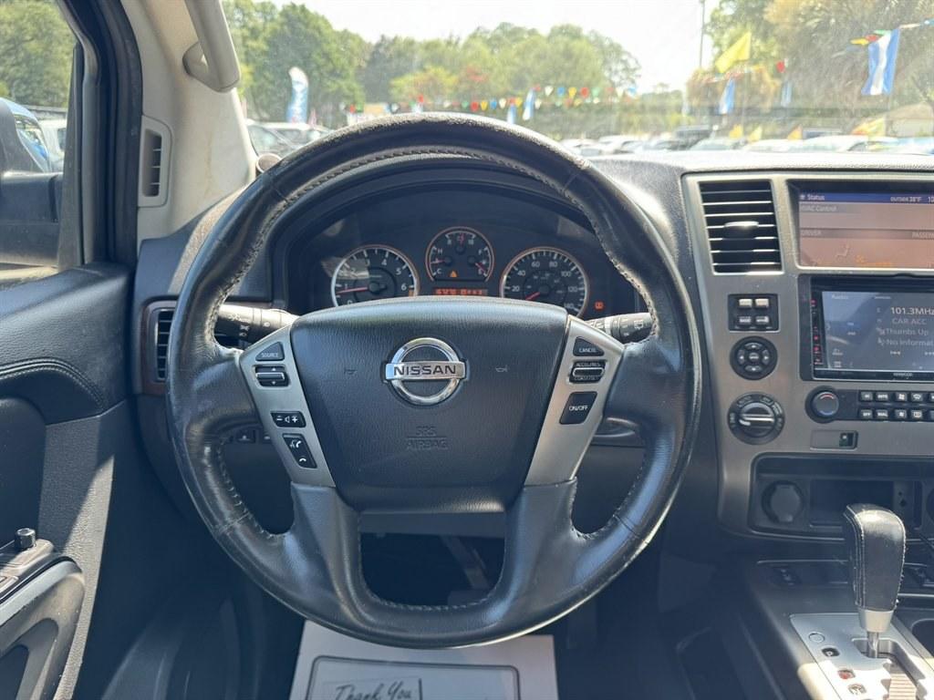 2015 Black /Black Nissan Armada (5N1BA0NC6FN) with an 5.6l V8 MPI Dohc Flex 5.6 engine, Automatic transmission, located at 745 East Steele Rd., West Columbia, SC, 29170, (803) 755-9148, 33.927212, -81.148483- Photo#7