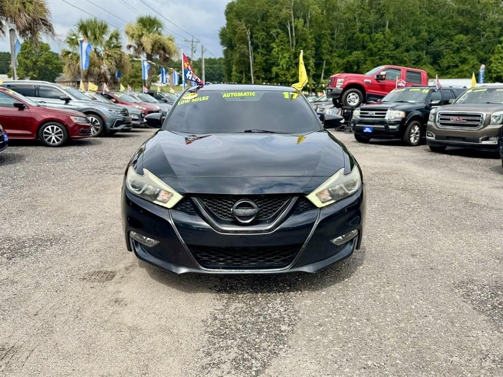 2017 Black /Black Nissan Maxima (1N4AA6AP9HC) with an 3.5l V6 Smpi Dohc Cvtcs 3 engine, Automatic transmission, located at 745 East Steele Rd., West Columbia, SC, 29170, (803) 755-9148, 33.927212, -81.148483- Photo#1