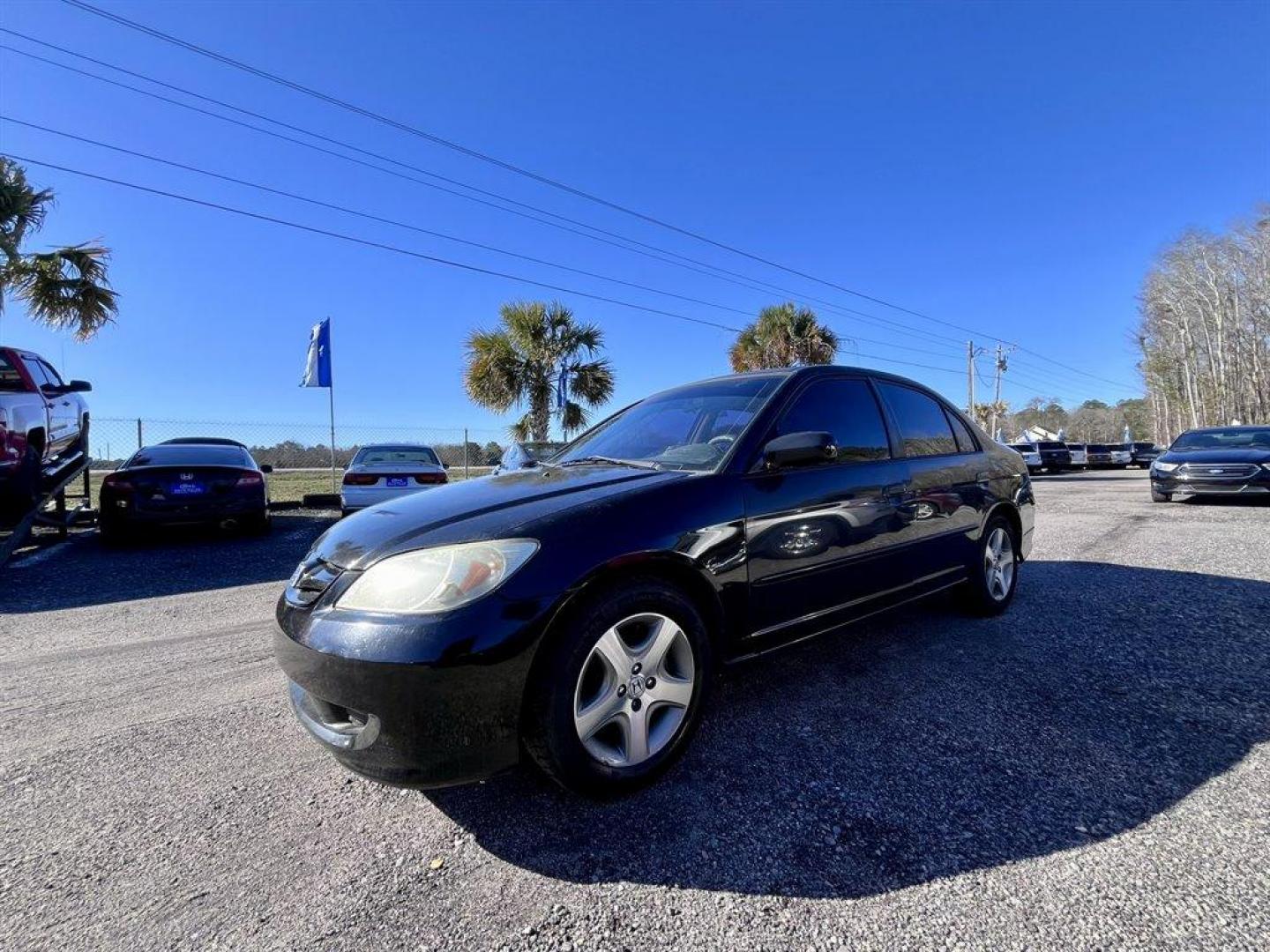 2004 Black /Grey Honda Civic (2HGES25744H) with an 1.7l I-4 MPI Sohc 1.7l engine, Manual transmission, located at 745 East Steele Rd., West Columbia, SC, 29170, (803) 755-9148, 33.927212, -81.148483 - Internet CASH Special Price- 2004 Honda Civic AS IS! AS IS! AS IS! - Photo#0