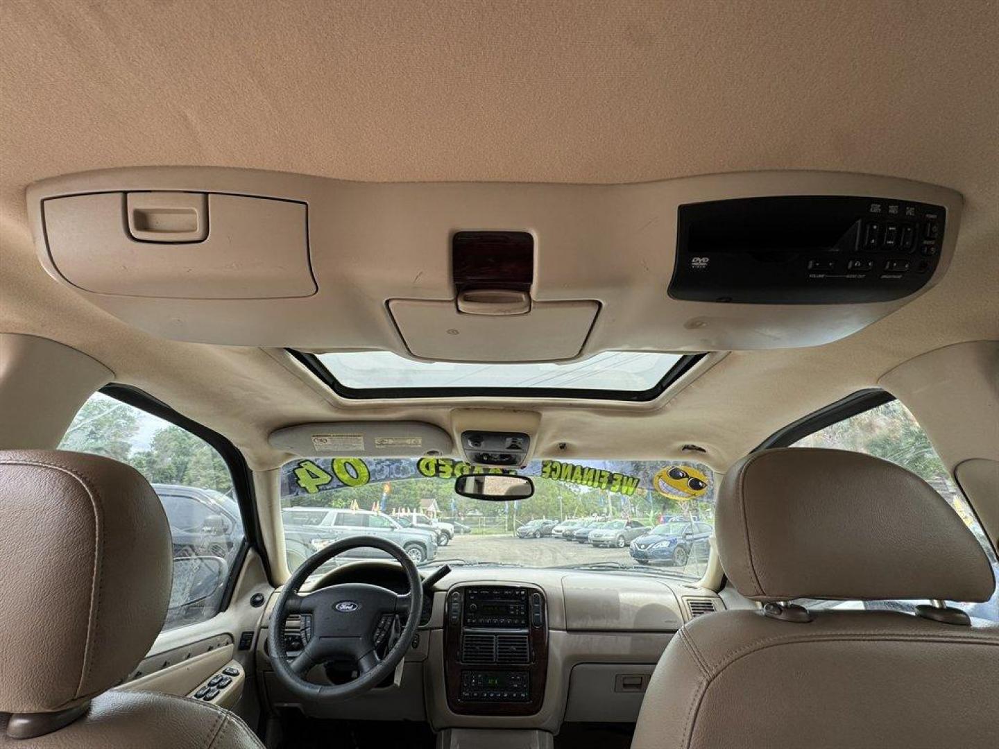 2004 White /Tan Ford Explorer (1FMDU65W54Z) with an 4.6l V8 EFI Sohc 4.6l engine, Automatic transmission, located at 745 East Steele Rd., West Columbia, SC, 29170, (803) 755-9148, 33.927212, -81.148483 - Special Internet Price! 2004 Ford Explorer with AM/FM radio, Cruise control, Sunroof, Leather interior, Keyless entry, 3rd row seating, Rear entertainment, Powered windows, Powered door locks, Plus more! - Photo#21