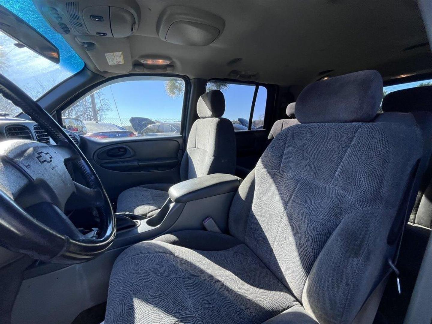 2003 White /Grey Chevrolet Trailblazer (1GNES16S036) with an 4.2l I-6 MPI Dohc 4.2l engine, Automatic transmission, located at 745 East Steele Rd., West Columbia, SC, 29170, (803) 755-9148, 33.927212, -81.148483 - Special Internet Price! 2003 Chevrolet Trailblazer with AM/FM stereo, Cruise control, Keyless entry, Air conditioning, Cloth interior, Powered windows, Powered door locks, Plus more! - Photo#14