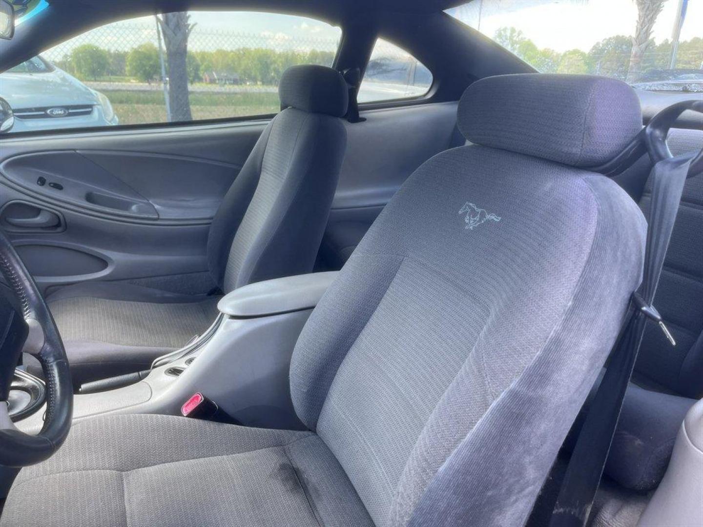 1997 Blue /Black Ford Mustang (1FALP404XVF) with an 3.8l V6 EFI 3.8l engine, Auto transmission, located at 745 East Steele Rd., West Columbia, SC, 29170, (803) 755-9148, 33.927212, -81.148483 - Special Internet Price! 1997 Ford Mustang - Photo#13