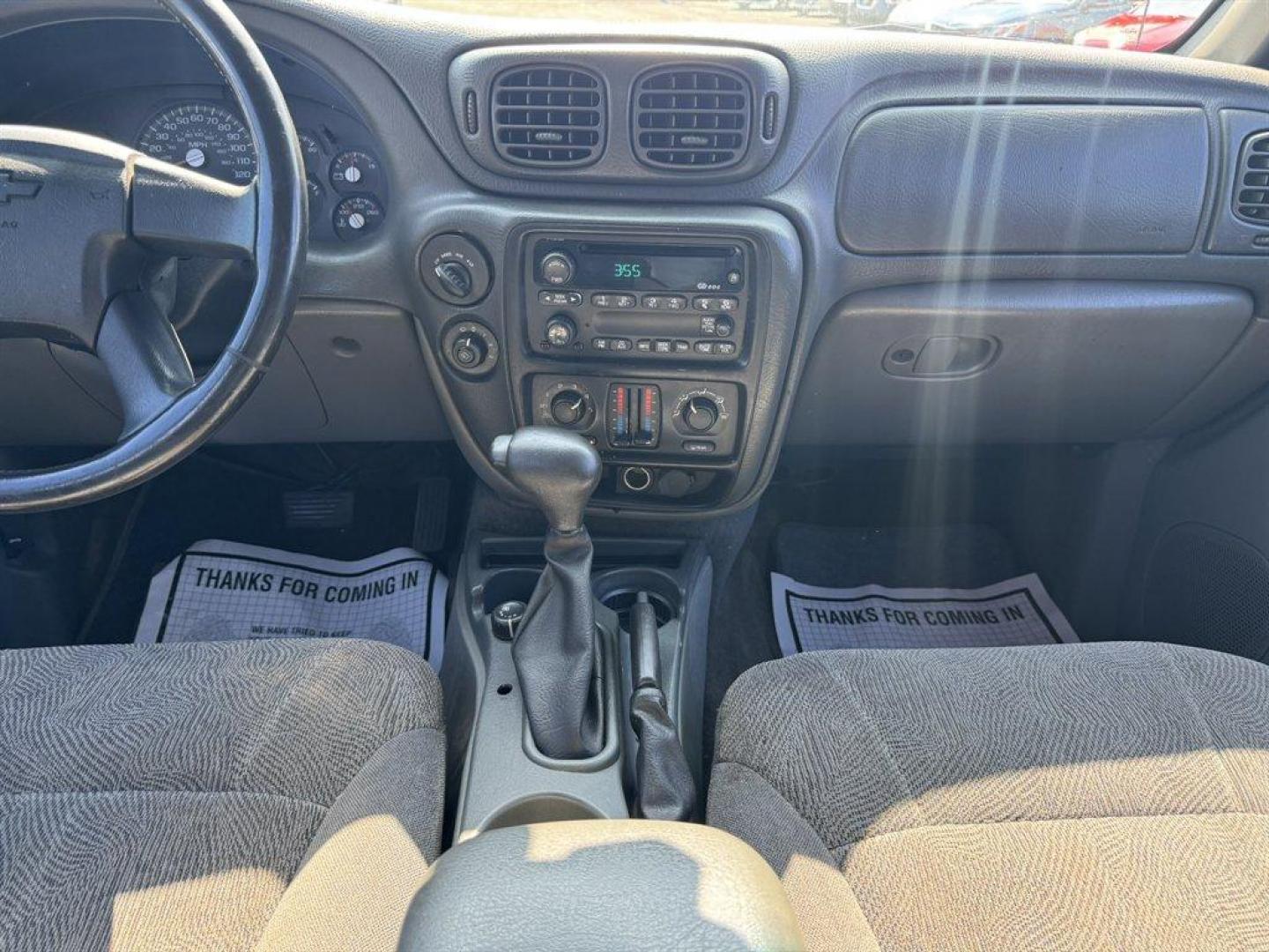 2003 Black /Grey Chevrolet Trailblazer (1GNET16SX36) with an 4.2l I-6 MPI Dohc 4.2l engine, Automatic transmission, located at 745 East Steele Rd., West Columbia, SC, 29170, (803) 755-9148, 33.927212, -81.148483 - Special Internet Price! 2003 Chevrolet Trailblazer with AM/FM radio, Cloth interior, 3rd row seating, Powered driver seat, Powered windows, Powered door locks, Plus more! - Photo#9